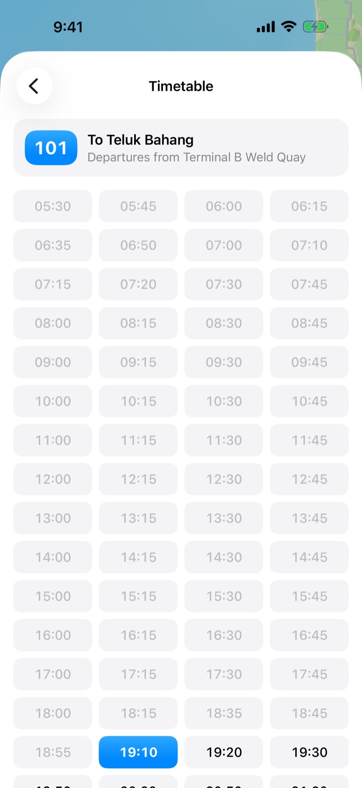 Full timetables