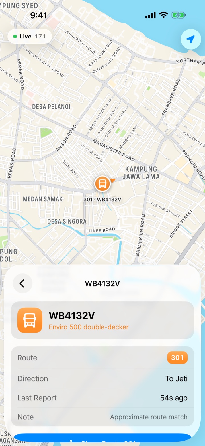 Tap any bus